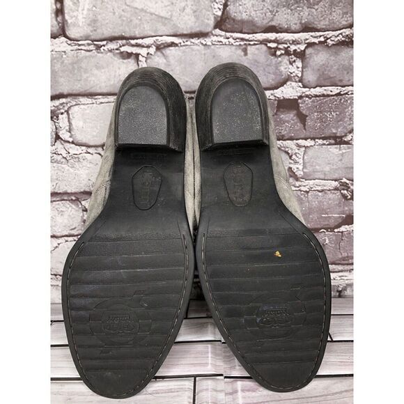 Born Fredrika Gray Suede Leather Pointed Low Cut Heel Booties Women Sz 11M US/43 - Picture 13 of 16